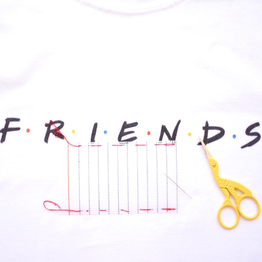 completed-basting-onto-t-shirt