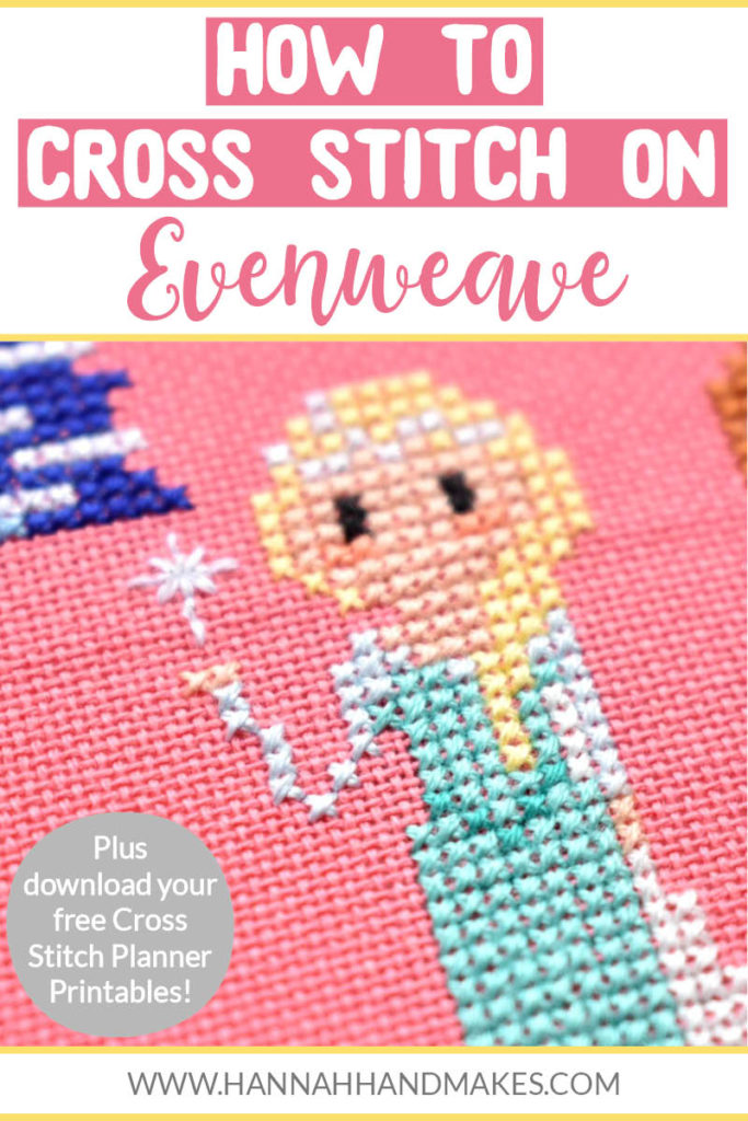 How to cross stitch on evenweave; what to do before you start stitching, what you need to stitch and how to do a cross stitch on evenweave.
